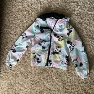 Justice girls windbreaker jacket